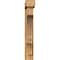 Ekena Millwork Balboa Block Rough Sawn Bracket w/ Offset Brace, Western Red Cedar, 6"W x 28"D x 40"H BKT0604X28X40BOA05RWR - alternate 3
